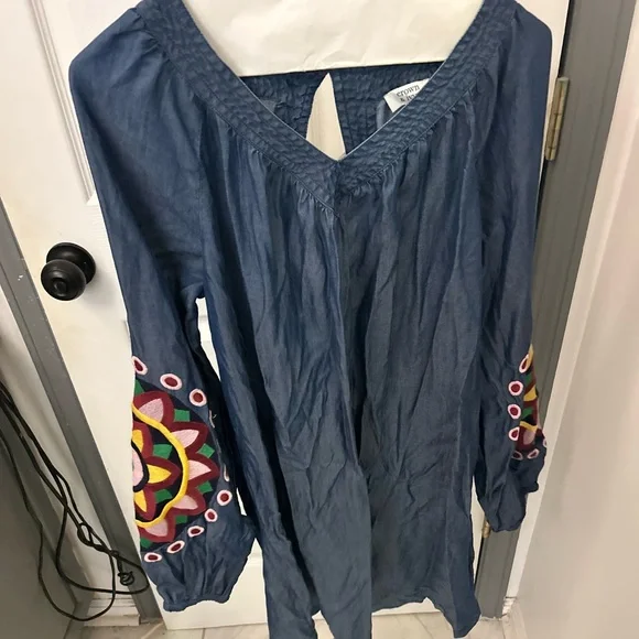 crown & ivy | Dresses | Nwot Crown And Ivy Denim Dress | Poshmark